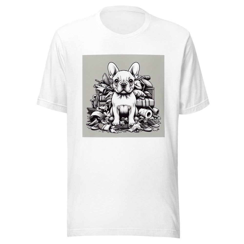 French Bulldog Mischief Shirt | Funny Frenchie Tee | Dog Owner Gift | French Bulldog Lover | Cute Dog Destruction Shirt