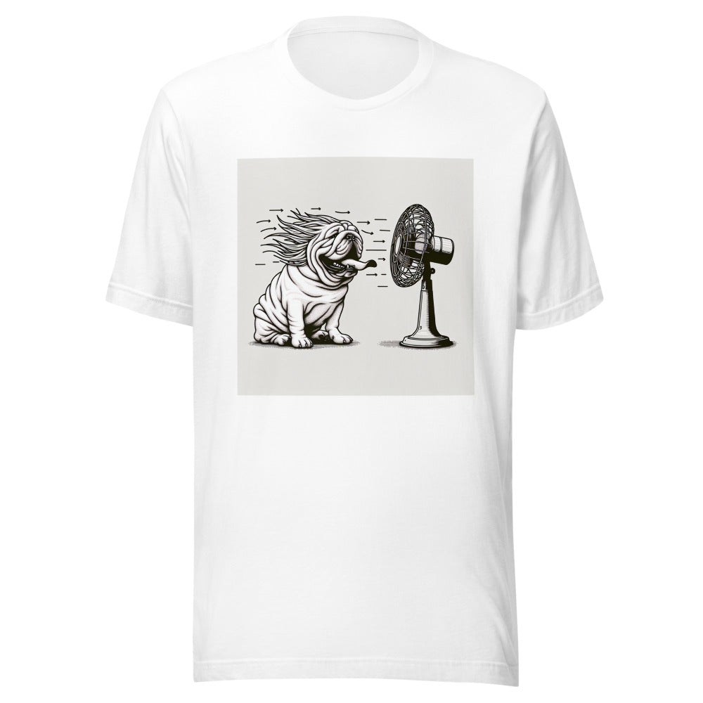 Funny Bulldog Shirt | English Bulldog Fan Wind Blown | Dog Mom Gift | Bulldog Lover Tee | Cute Dog T-Shirt | Bulldog Owner Gift