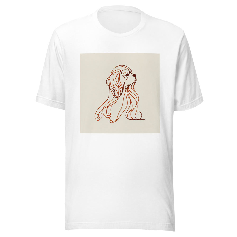 Cavalier King Charles Spaniel Shirt | Minimalist Dog Line Art Tee | Cavalier Spaniel Gift | Dog Lover Shirt | One Line Drawing