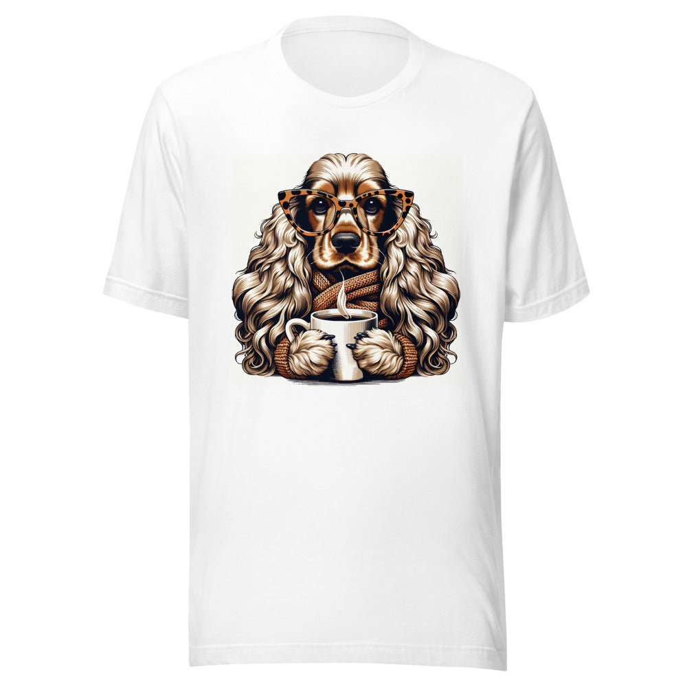 Cocker Spaniel Shirt | Dog Mom Gift | Cute Cocker Spaniel Tee | Coffee Lover Dog Owner | Cocker Spaniel Mom Shirt