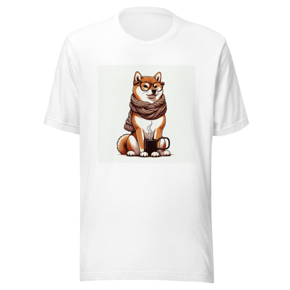 Shiba Inu Shirt | Dog Mom Gift | Funny Shiba Inu Tee | Japanese Dog Lover | Coffee Dog Shirt | Hipster Dog Tshirt