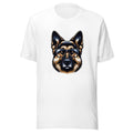 German Shepherd Shirt | Smart Dog Tee | German Shepherd Owner Gift | Nerdy Dog Lover | Analytical Dog Portrait Tshirt
