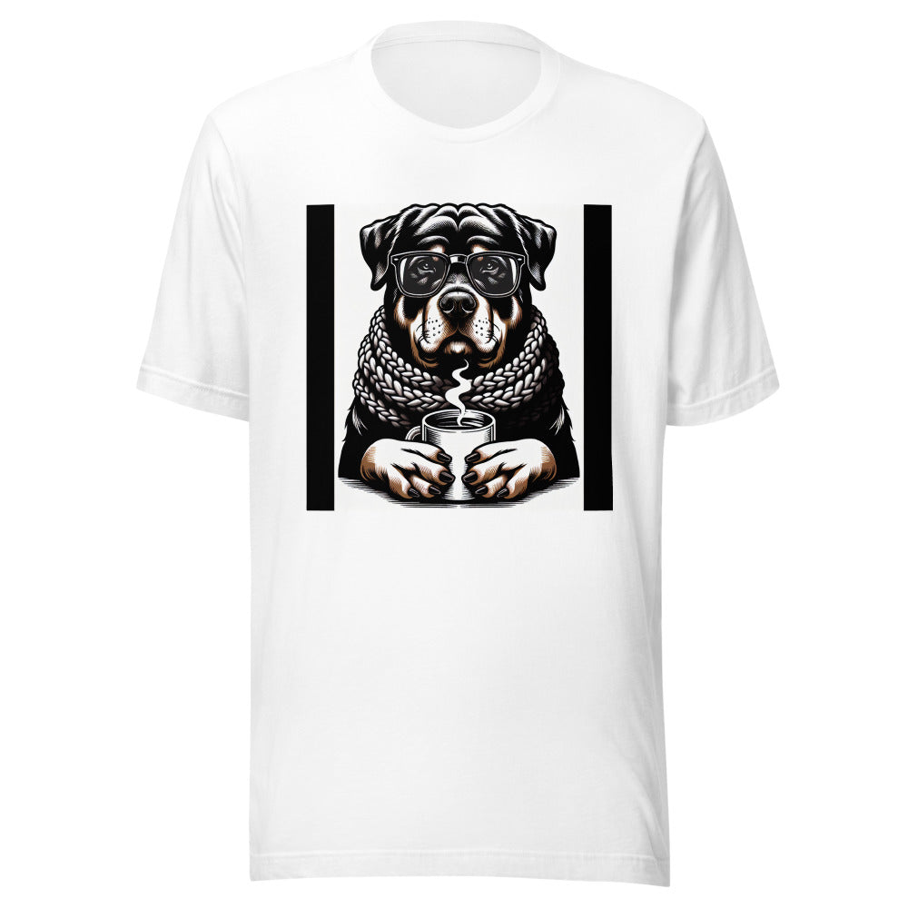 Rottweiler Coffee Shirt | Dog Mom Gift | Cute Rottweiler Tee | Rottweiler Lover Gift | Dog Parent Shirt | Rottie Mom Tshirt