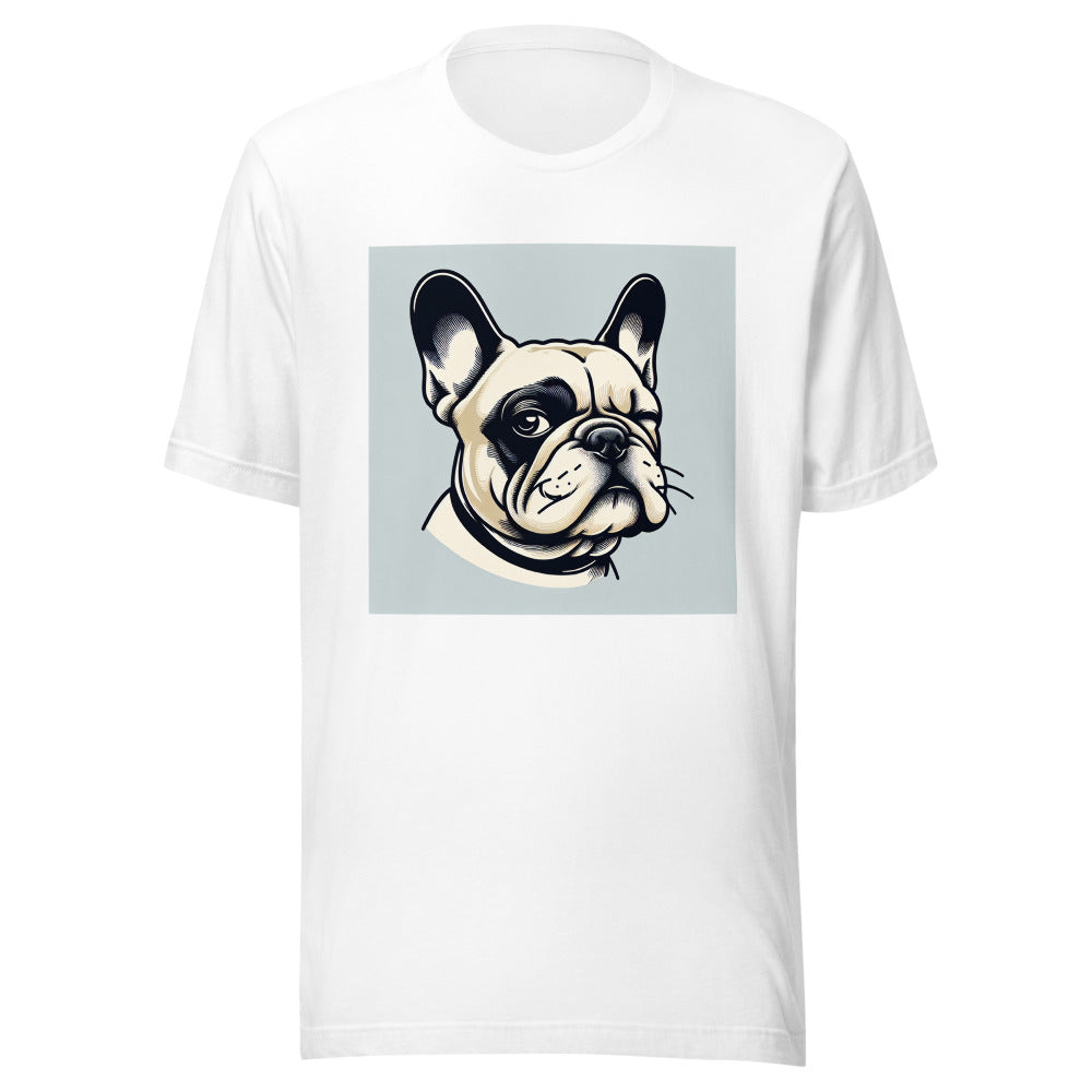French Bulldog Shirt | Frenchie Portrait Tee | Dog Mom Gift | French Bulldog Owner | Cute Dog Lover Shirt | Frenchie Dad Gift