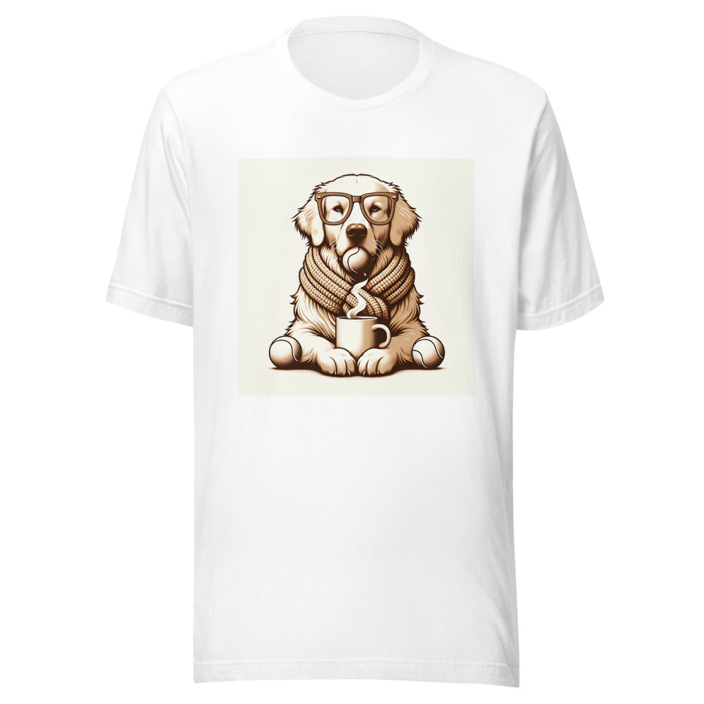 Golden Retriever Coffee Shirt | Dog Mom Gift | Cute Golden Retriever Tee | Coffee Lover Dog Shirt | Golden Retriever Owner Gift
