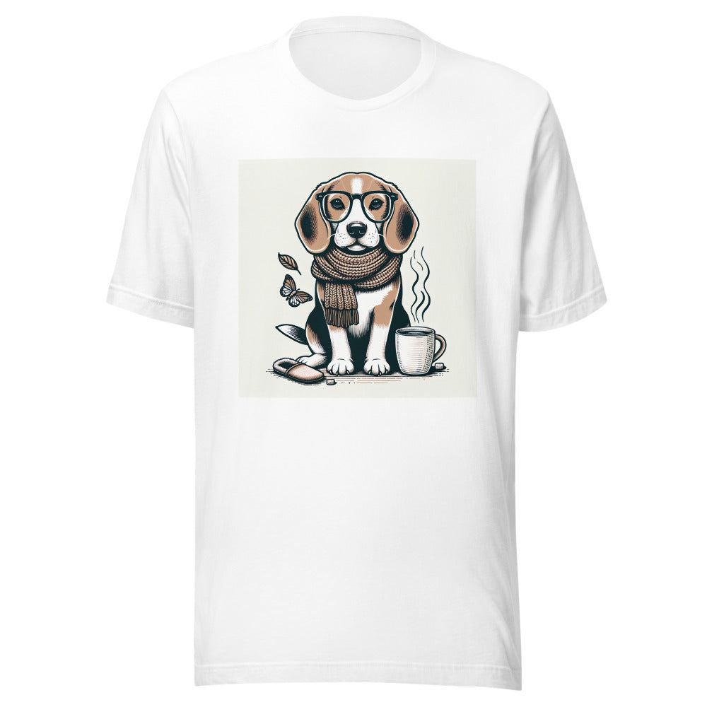Beagle Reading Glasses Shirt | Dog Mom Gift | Coffee Lover Tee | Beagle Owner Gift | Cute Dog Mom Shirt | Beagle Lover Gift