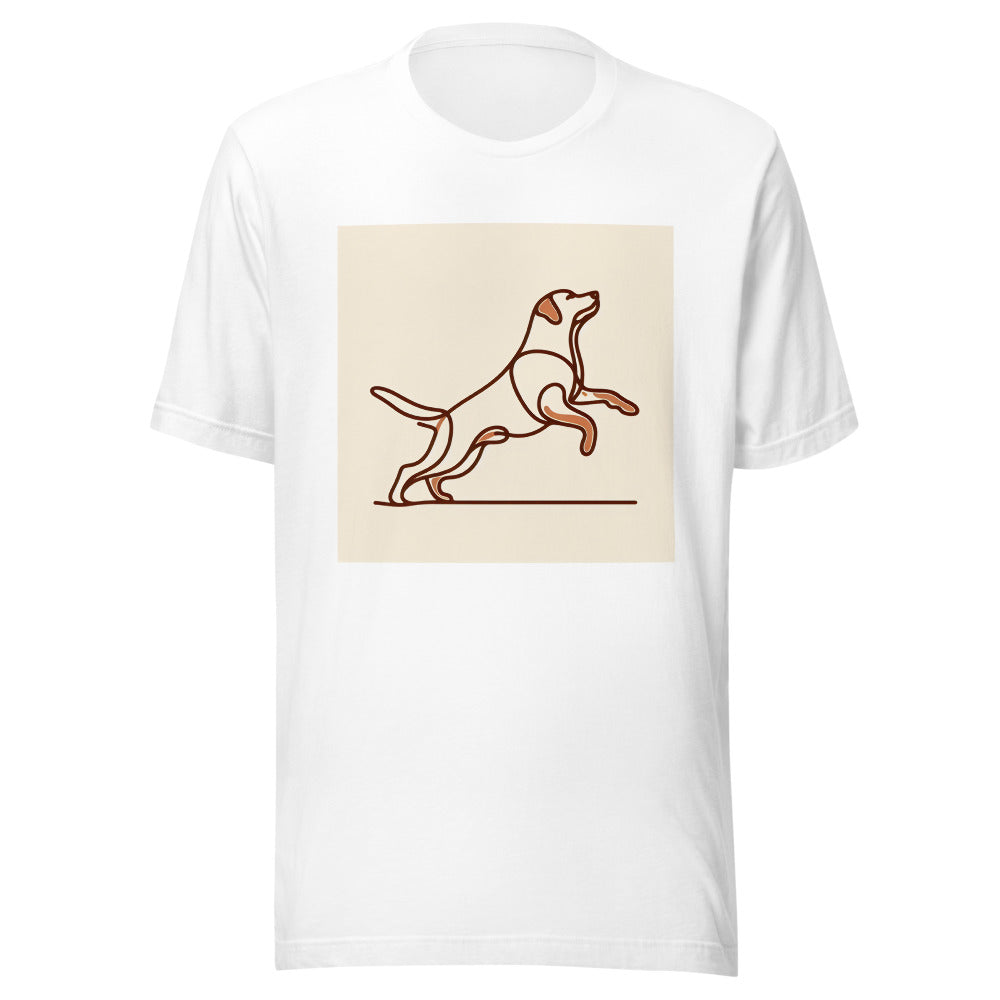 Labrador Retriever Shirt | Minimalist Dog Tee | Lab Owner Gift | Single Line Art Dog Shirt | Terracotta Lab Silhouette