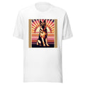 German Shepherd Retro Shirt | Vintage 70s Dog Tee | German Shepherd Owner Gift | Retro Sunset Dog Shirt | GSD Lover Tee