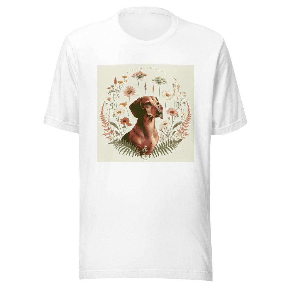 Dachshund Cottagecore Shirt | Wiener Dog Loaf Position Tee | Botanical Dachshund Gift | Sausage Dog Lover | Cottagecore Dog Mom