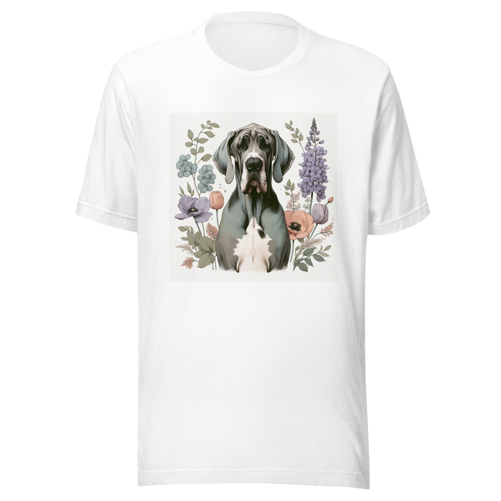 Great Dane Shirt | Funny Great Dane Tee | Dog Mom Gift | Spring Floral Dog Shirt | Great Dane Owner