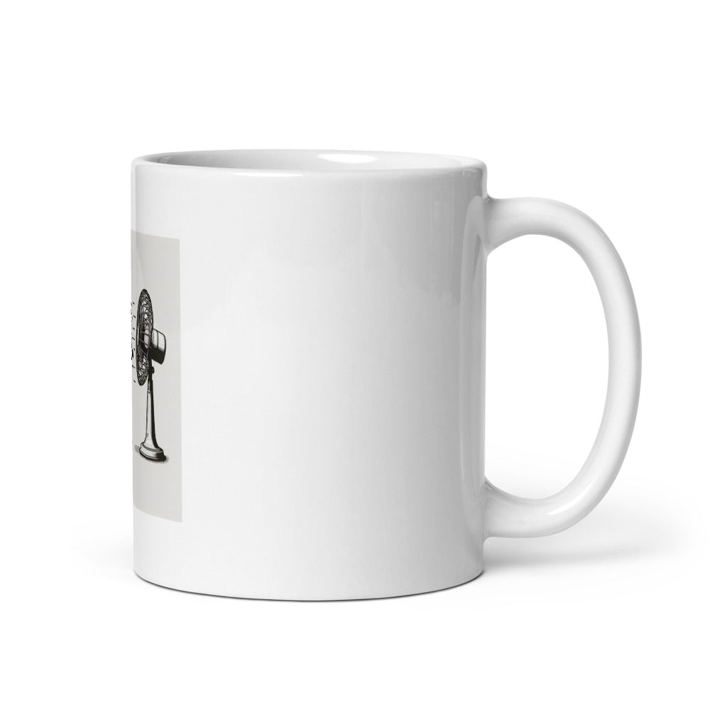 Funny Bulldog Mug | English Bulldog Fan Wind Blown | Dog Lover Coffee Cup | Bulldog Owner Gift | Cute Dog Mug