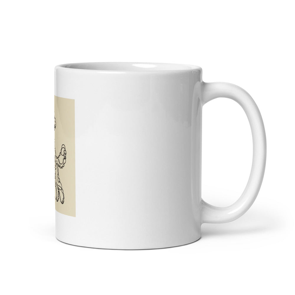 Goldendoodle Mug | Minimalist Line Art Coffee Cup | Dog Lover Gift | Goldendoodle Owner Present | Modern Dog Mug