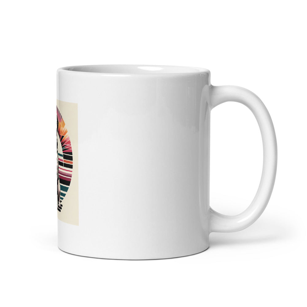 Dalmatian Mug Retro 70s | Vintage Dog Coffee Cup | Dalmatian Owner Gift | Retro Dog Lover Mug | 70s Style Pet Mug