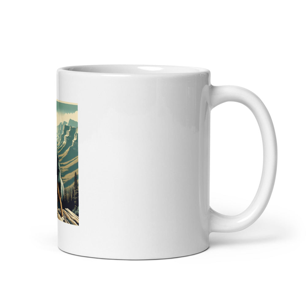 Australian Shepherd Mug | Adventure Dog Coffee Cup | Hiking Dog Mug | Mountain Dog Gift | Aussie Shepherd Owner Gift
