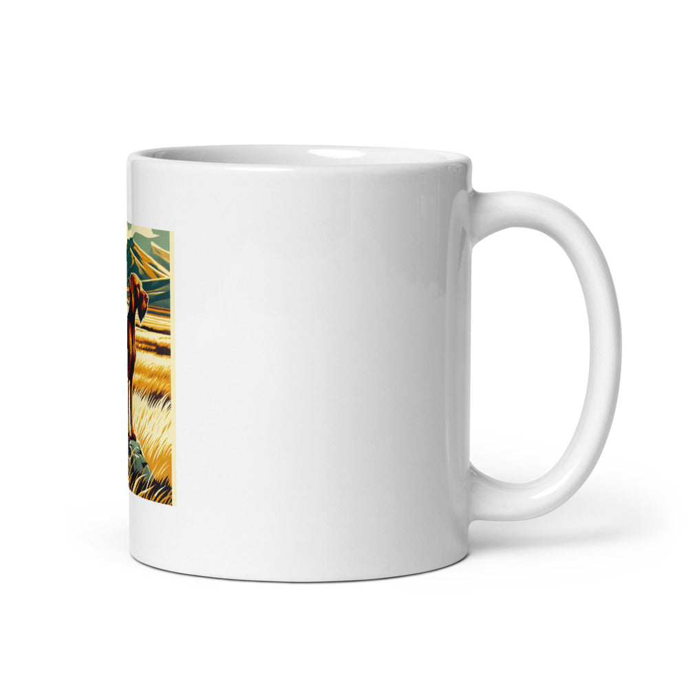 Wirehaired Vizsla Mug | Adventure Dog Coffee Mug | National Parks Poster Style | Wirehaired Vizsla Gift | Dog Mom Mug