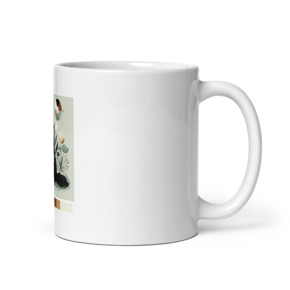 Bernedoodle Spring Mug | Bernedoodle Mom Gift | Cute Doodle Dog Coffee Mug | Bernedoodle Owner