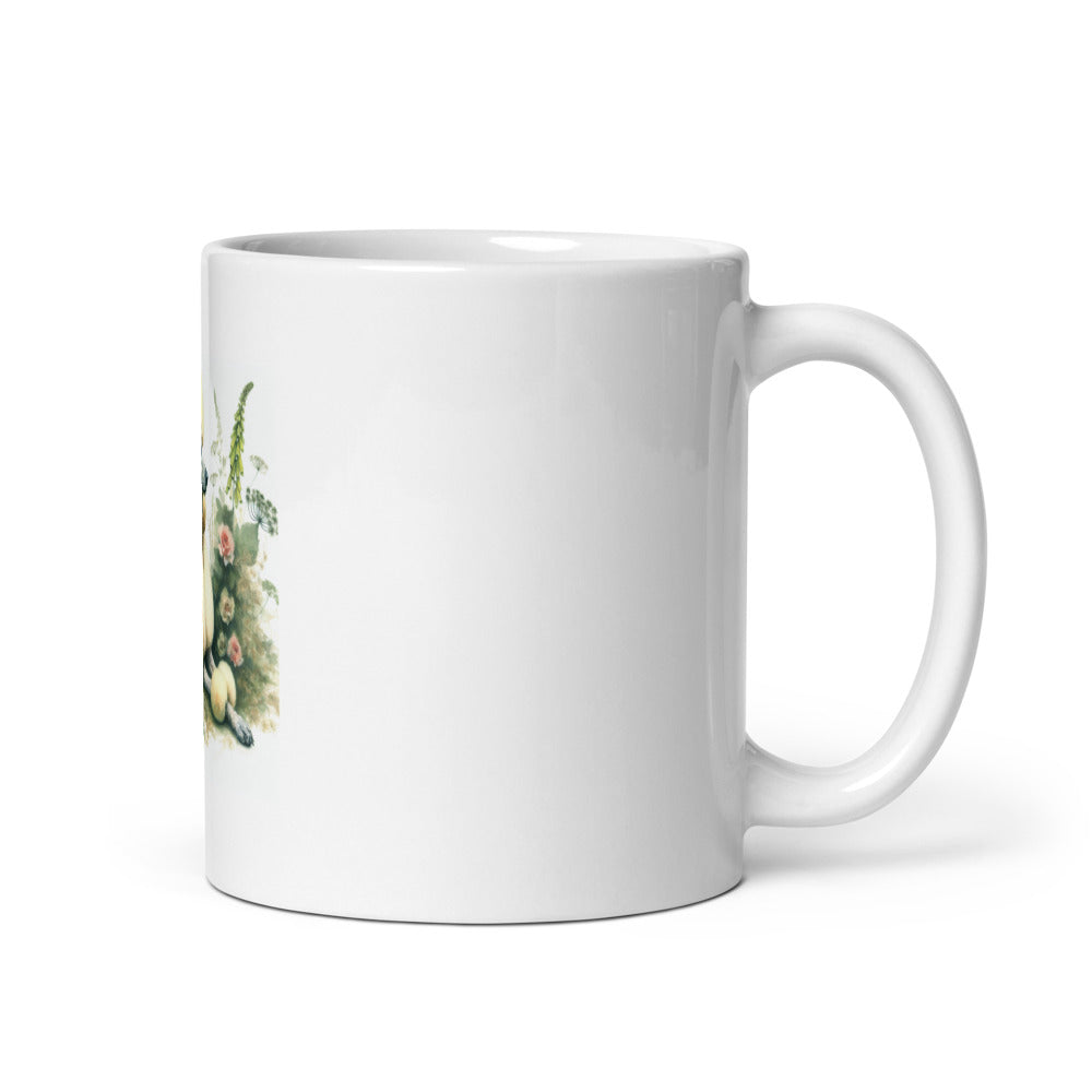 Poodle Cottagecore Mug | Standard Poodle Gift | Watercolor Poodle Coffee Cup | Dog Mom Mug | Poodle Owner Gift