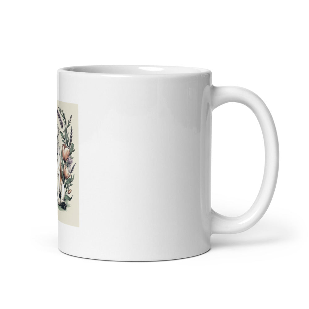 English Bulldog Mug | Spring Botanical Bulldog Coffee Cup | Funny Bulldog Gift | Dog Mom Mug | Bulldog Lover