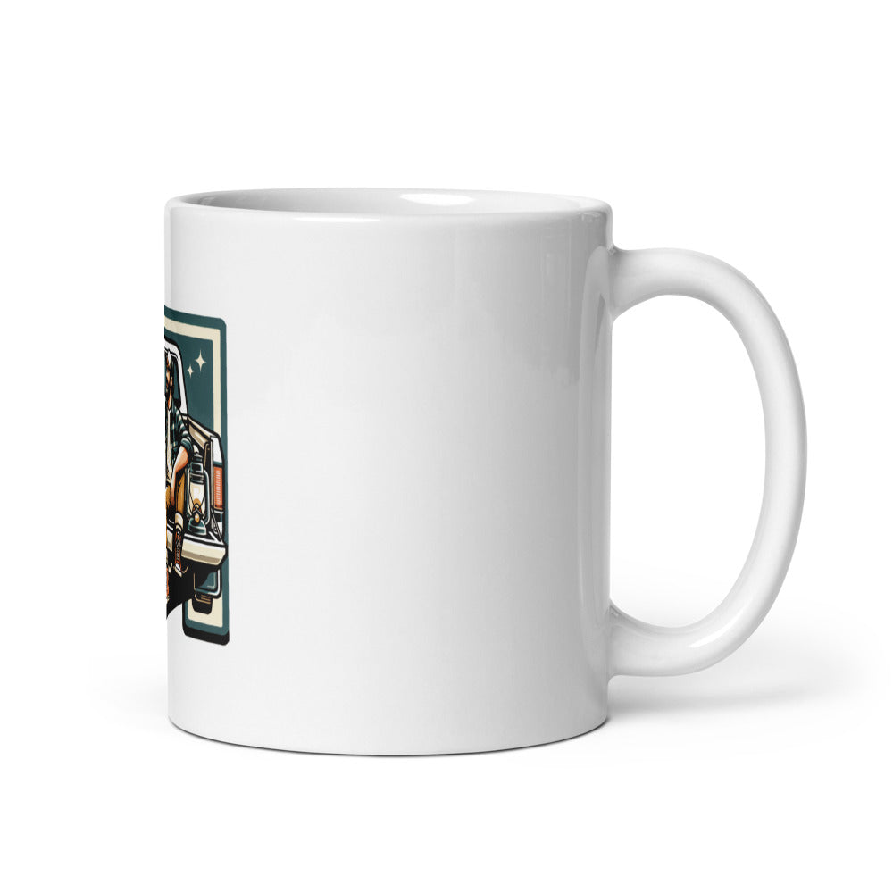 Golden Retriever Dog Dad Mug | Funny Golden Retriever Gift | Dog Dad Coffee Mug | Truck Dog Mug