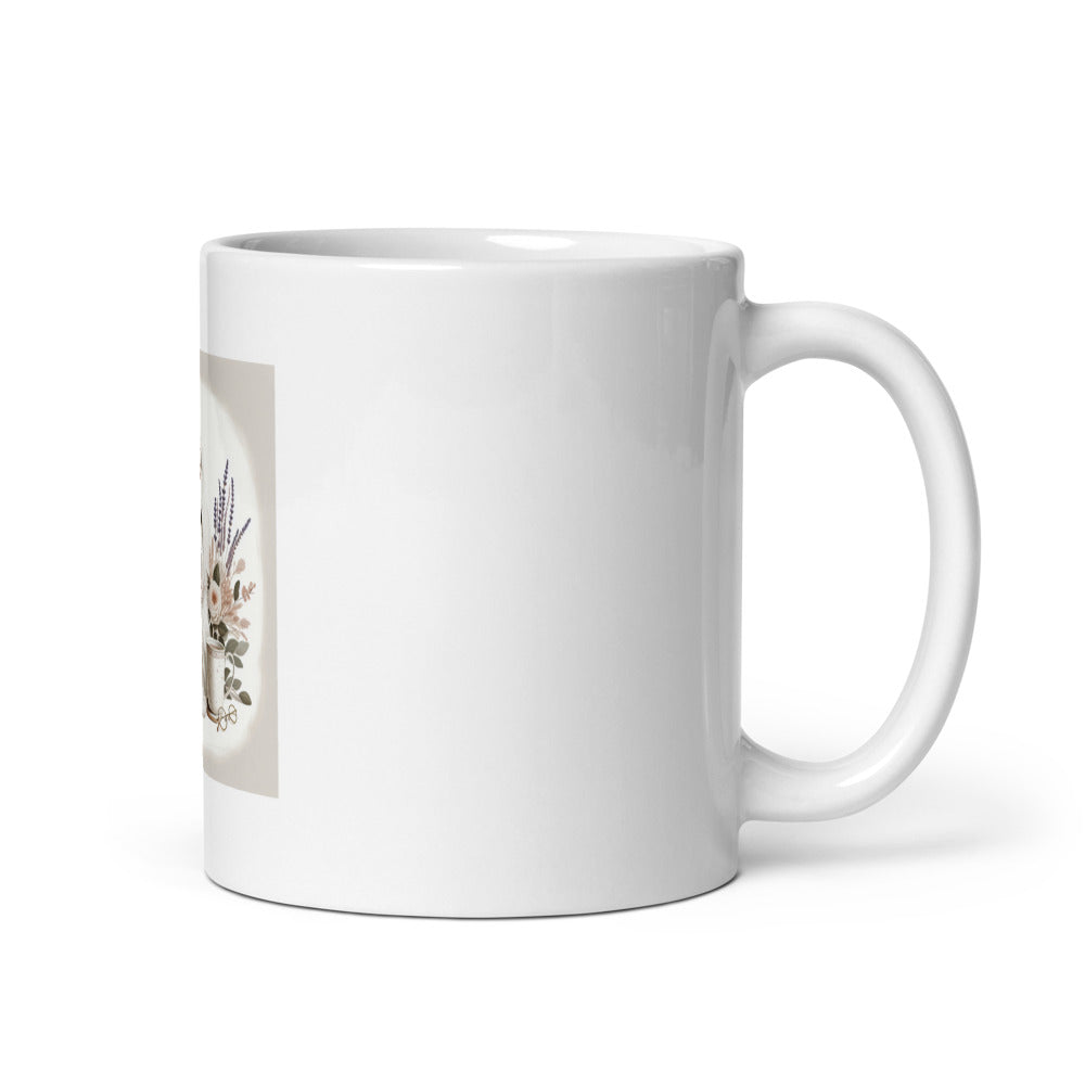 Maltese Dog Mom Mug | Fluffy Maltese Gift | Cottagecore Dog Mug | Maltese Lover Coffee Cup
