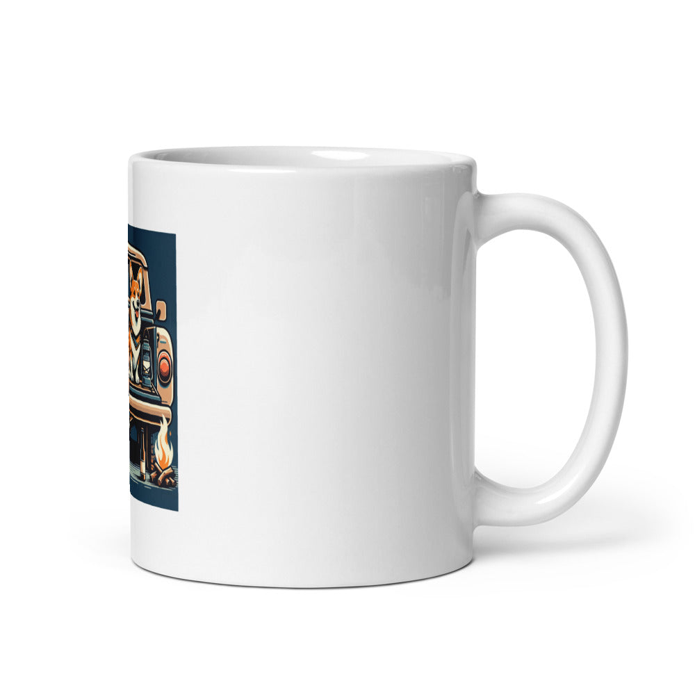 Corgi Dog Dad Mug | Camping Corgi Gift | Funny Corgi Coffee Mug | Dog Dad Gift | Corgi Owner Cup