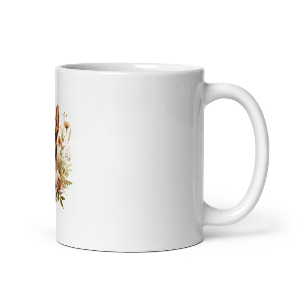 French Bulldog Mug | Cottagecore Frenchie Gift | Dog Mom Coffee Mug | French Bulldog Lover