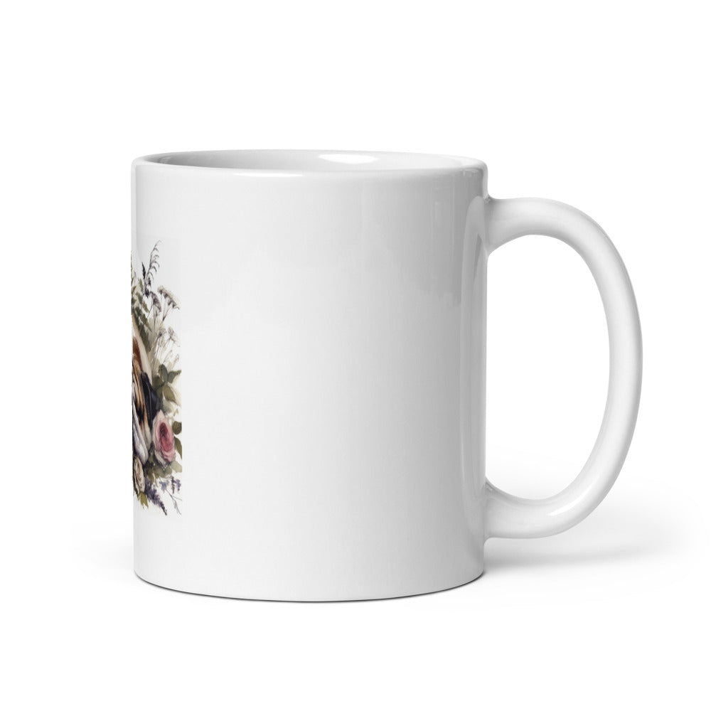 Bulldog Napping Mug | Cottagecore English Bulldog Gift | Lazy Bulldog Coffee Mug | Bulldog Mom Gift