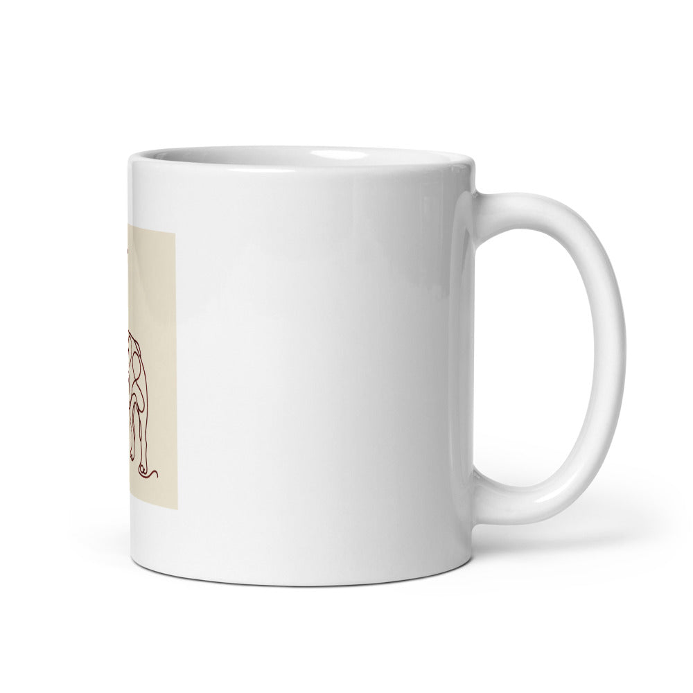French Bulldog Minimalist Mug | Frenchie Coffee Mug | French Bulldog Gift | Dog Mom Mug | Frenchie Owner