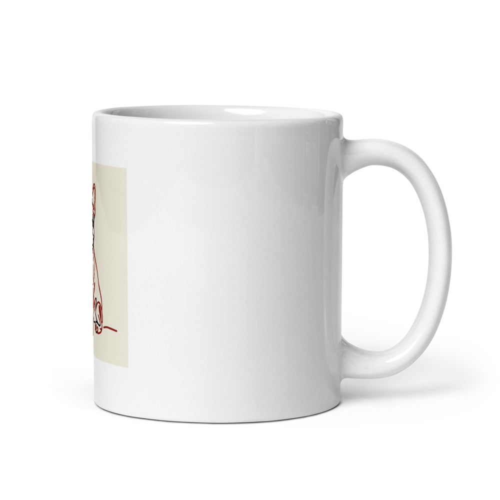 Boston Terrier Mug | Minimalist Line Art Zoomies Dog Cup | Boston Terrier Gift | Dog Mom Coffee Mug